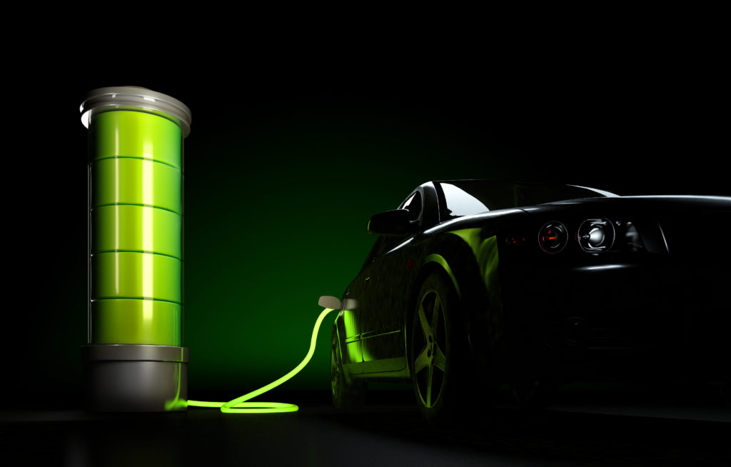 concept charging electrical automobile